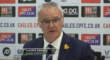 Après sa nouvelle victoire à Crystal Palace samedi (1-0), Leicester asseoit un peu plus son statut de leader de Premier League. L'entraîneur italien des Foxes, Claudio Ranieri, est aux anges.